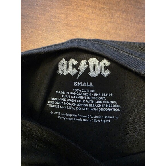 Vintage S AC/DC 1978 Tour T-Shirt Small New Throwback - Picture 4 of 4